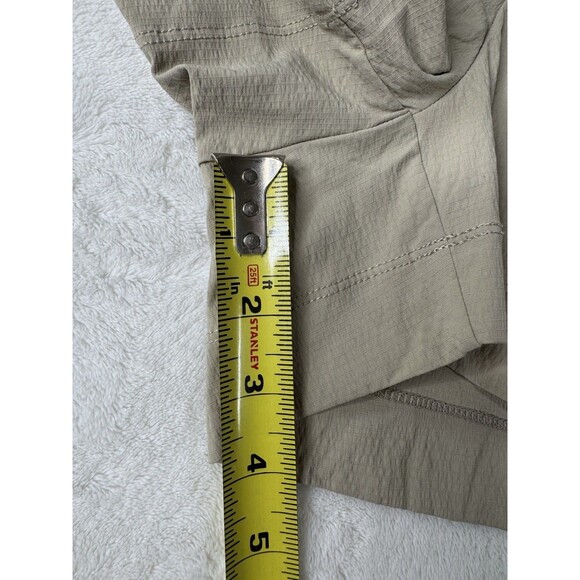 Athleta Shorts Womens 18 Beige Trekkie North High Rise Ripstop Hiking Trails - Picture 3 of 14